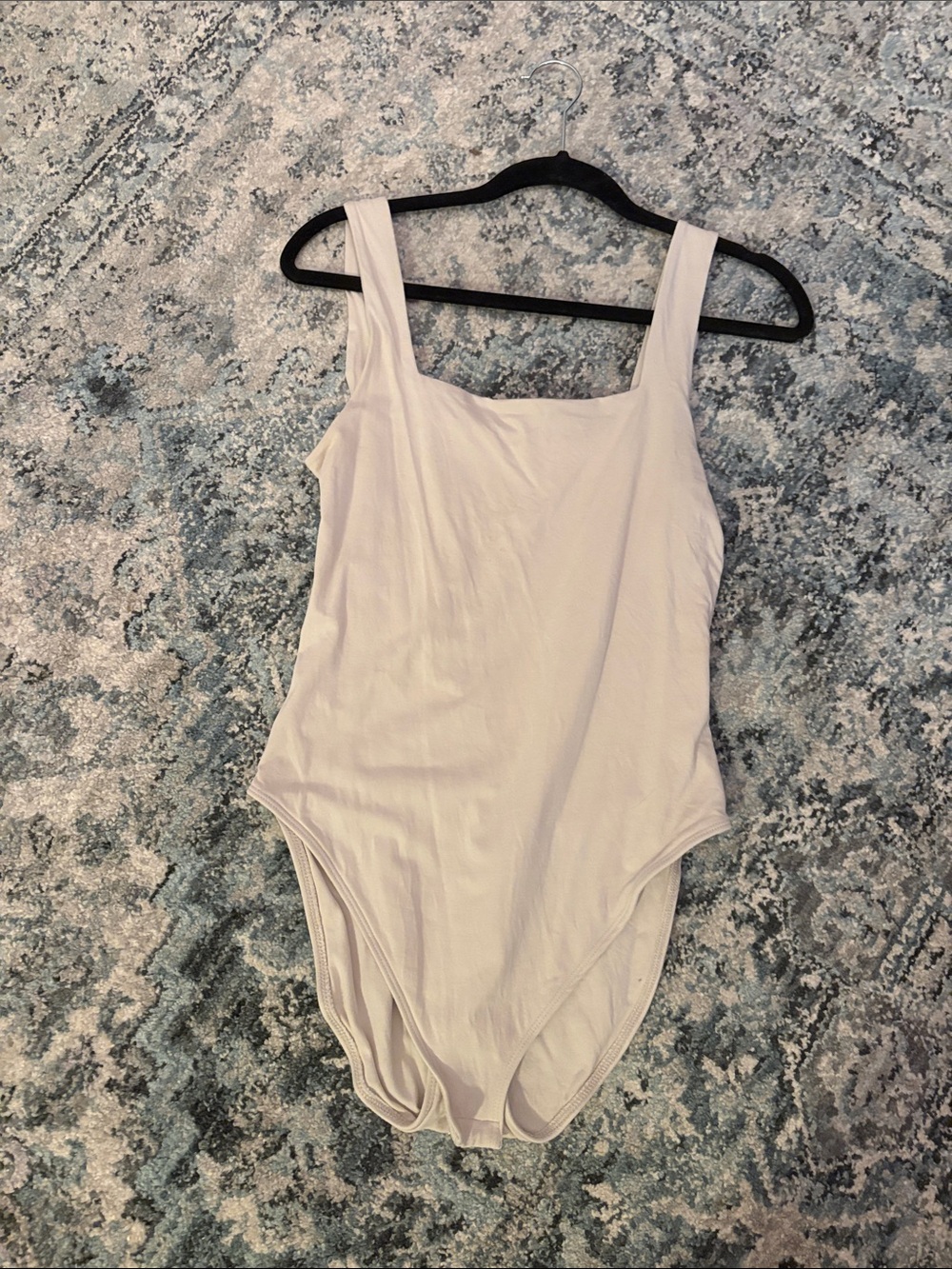Old Navy Light Pink Square Neck Bodysuit